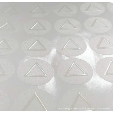 Custom Blind Embossing Triangle Sticker Braille Labels
